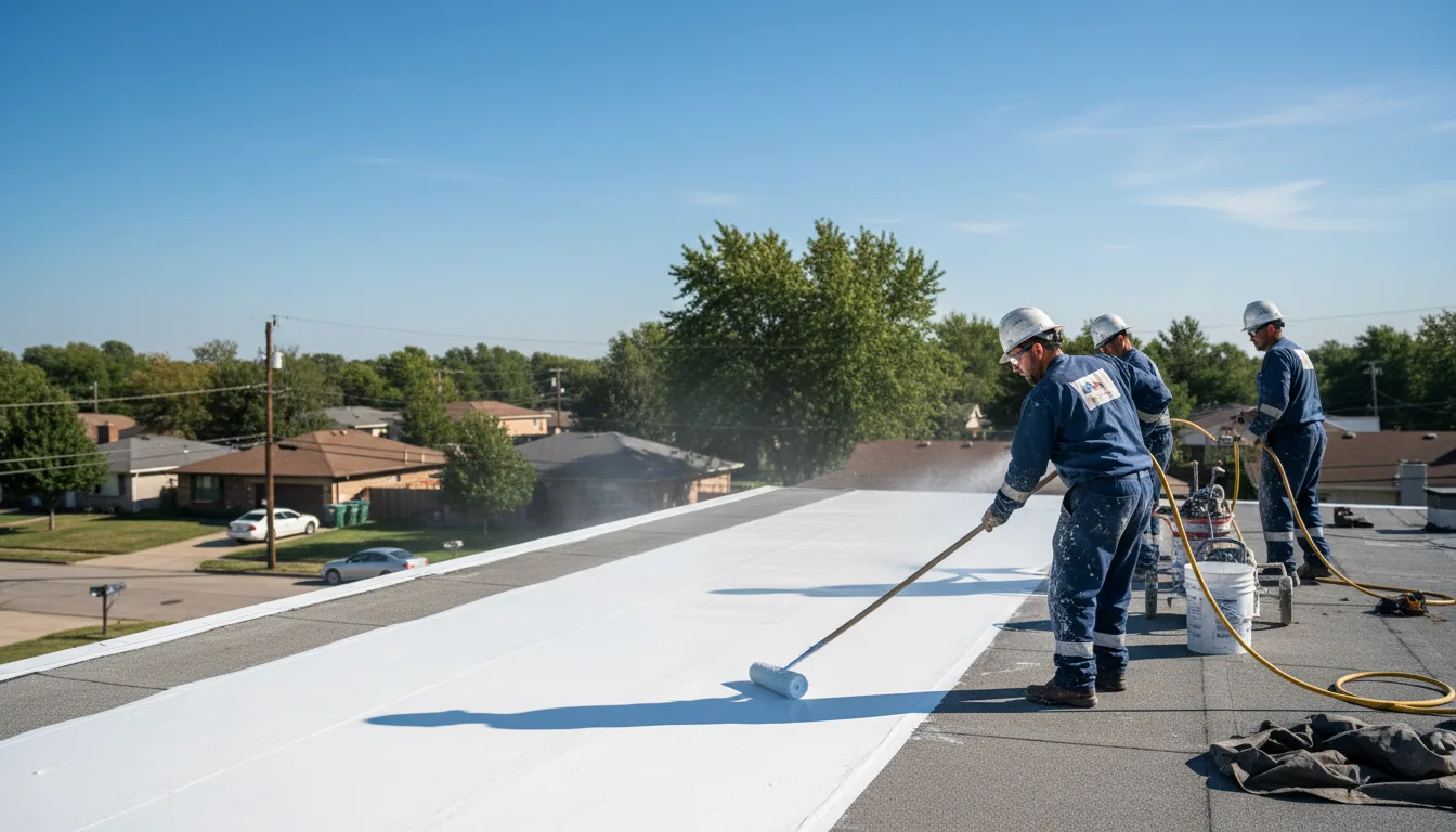Commercial roof coating in Breedsville, MI near me